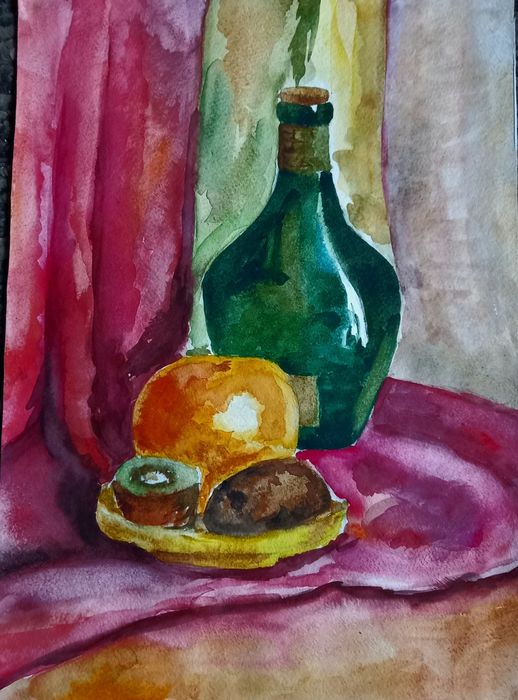 Натюрморты, акварель 1980 г.