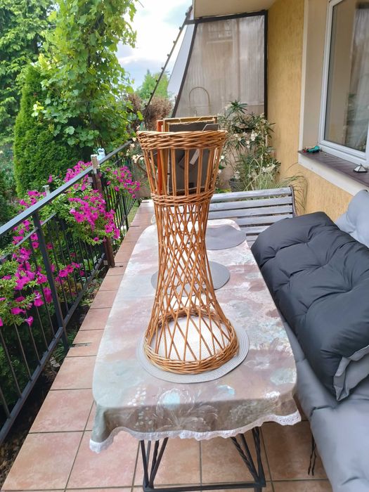 kosz wiklinowy Kwietnik - biblioteczka 70 cm