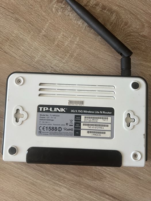 Router TP-Link TL-MR3220 3G/4G LTE WiFi + zasilacz