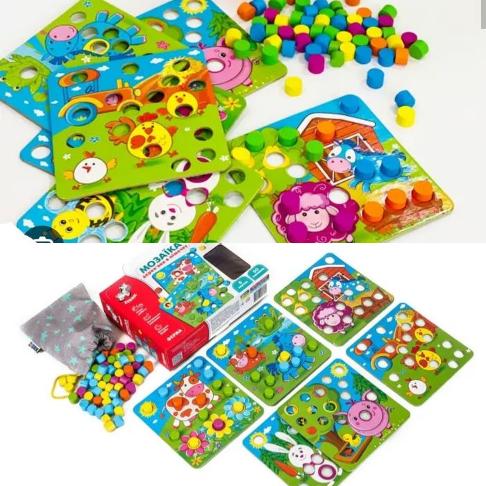 Мозаїка дерев'яна в мішечку vladi-toys