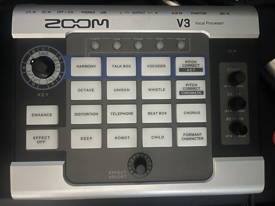Processador Vocal Zoom V3 (Como Novo) + Caixa + 2 Anos Garantia