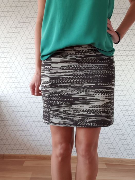 Spódnica H&M czarnobiała