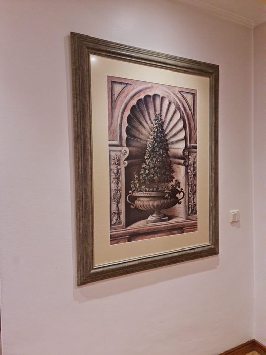 Quadro com moldura verde