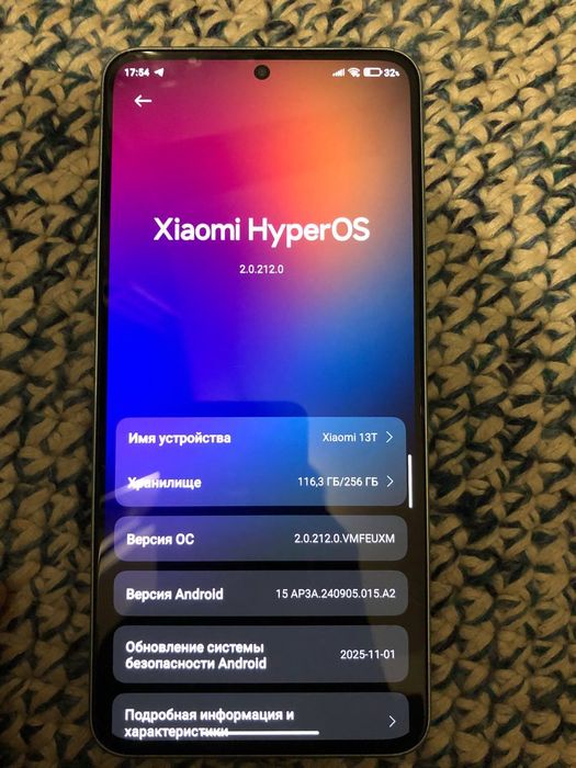 Xiaomi 13T 8/256GB | Global | HyperOS 2 | Идеальное состояние