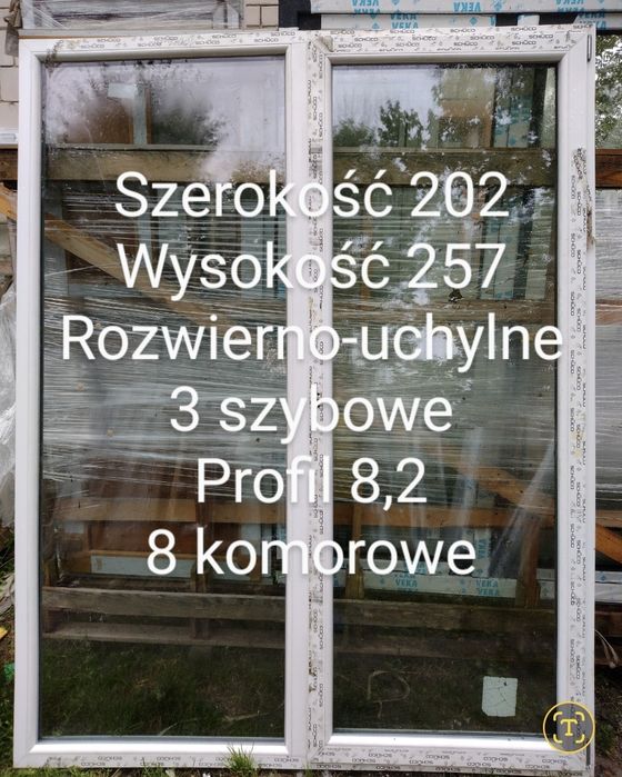 Okno 320x205 Szyby hartowane 6mm Witryna