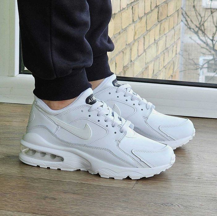 Женские кроссовки Найк белые кожаные Nike