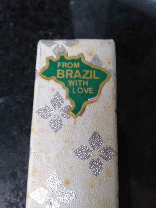 Colher de drink com pedra semipreciosa, mais de 80 anos