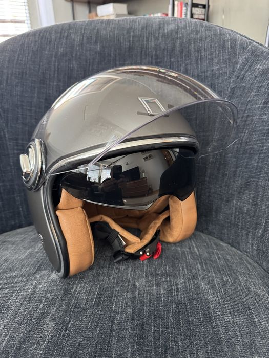 NOX PREMIUM kask otwarty typu JET HERITAGE SOLID kolor Tytanowy mat rozmiar  L