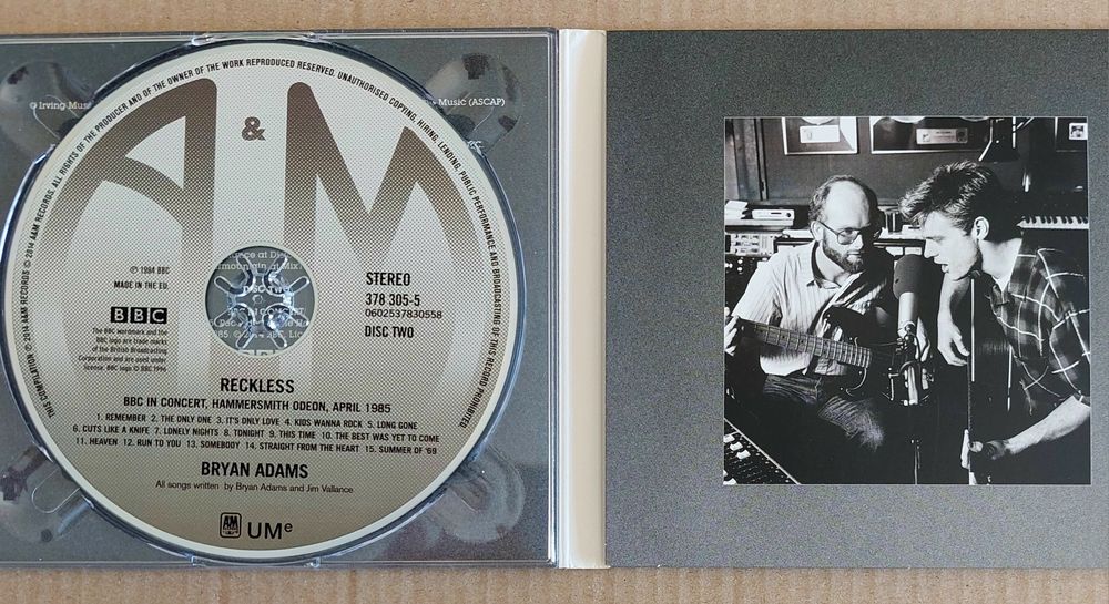 RECKLESS - Bryan Adams Deluxe Edition