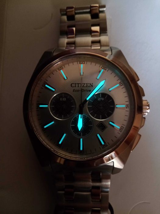 Японские мужские часы Citizen Eco-Drive CA4516-59A, сапфир, хронограф