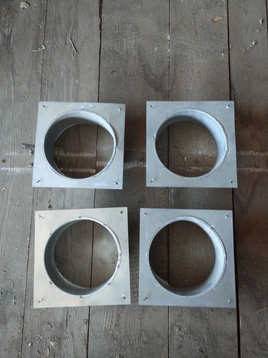 Króciec wentylacyjny fi130, nierdzewne 4szt.