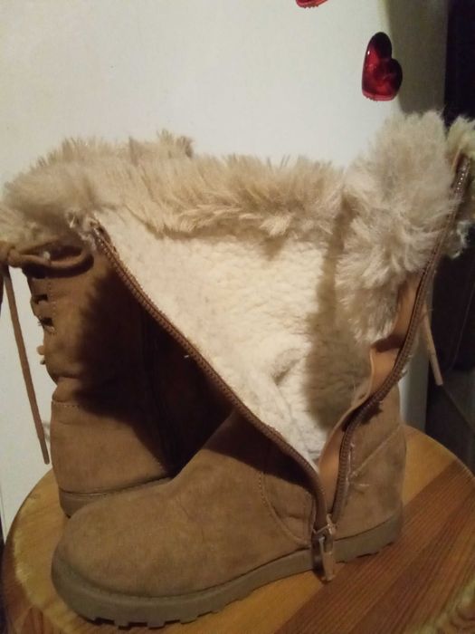 Buty botki kozaki zimowe dla dziewczynki 2-3 lata r. 24