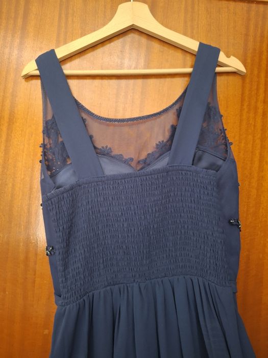 Vestido cerimónia Azul escuro - tamanho 46