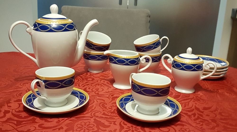 Serviço de chá p/ 6 pessoas c/ 5 peças