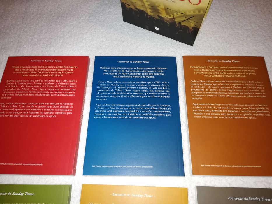 história do mundo (andrew marr) coleção de 6 volumes 2016
