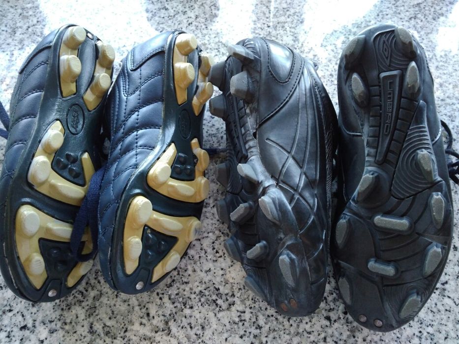 Chuteiras e botas tamanho 34