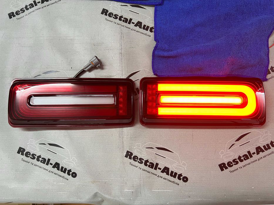 фонари стопы стопи на гелик w463 g500 рестайлинг Лед оптика mercedes