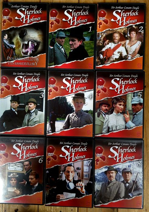 Sherlock Holmes na płytach dvd kolekcja z Jeremym Brettem