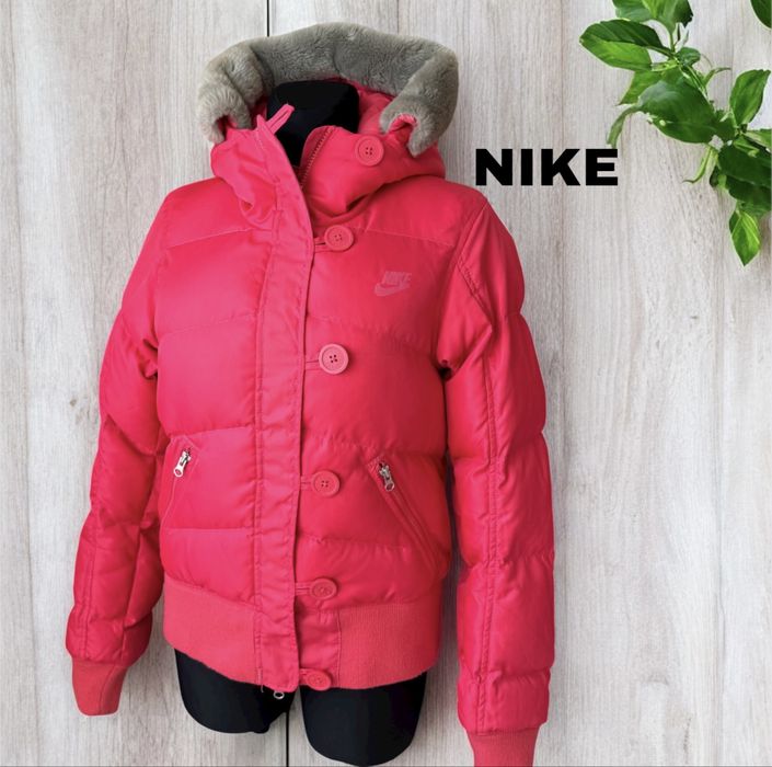 Oryginalna kurtka puchowa zimowa Nike M ocieplana kaptur narciarska