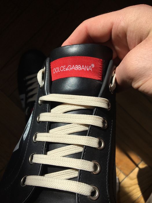 Pólbuty Dolce & Gabbana Portofino Low 'Black Red Cactus'