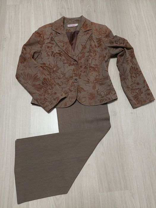 Garnitur Marynarka szerokie spodnie 38