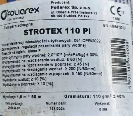 Strotex 110 PI Плівка пароізоляційна (Паробар'єр)
