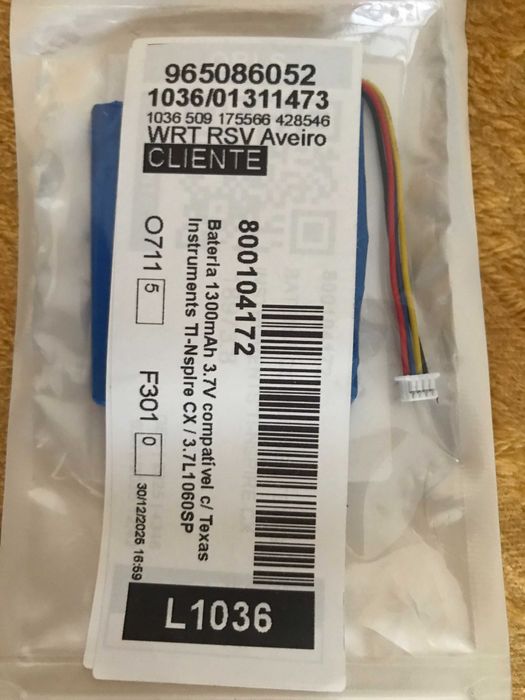Bateria para calculadora Texas Instruments TI- Nspire Cx