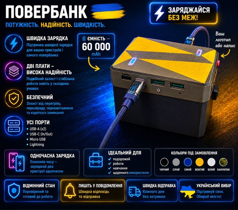 Повербанк  універсальний