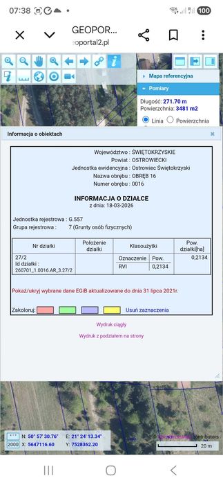 sprzedam dzialke ostrowiec swietokrzyski Krzemienna 3700 METROW - Widok 2