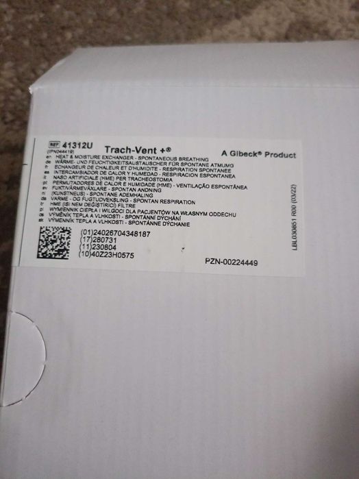 Filtry do tracheostomii Trach-Vent+ 100 szt