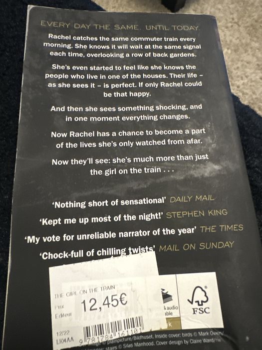 Livro the girl on the train