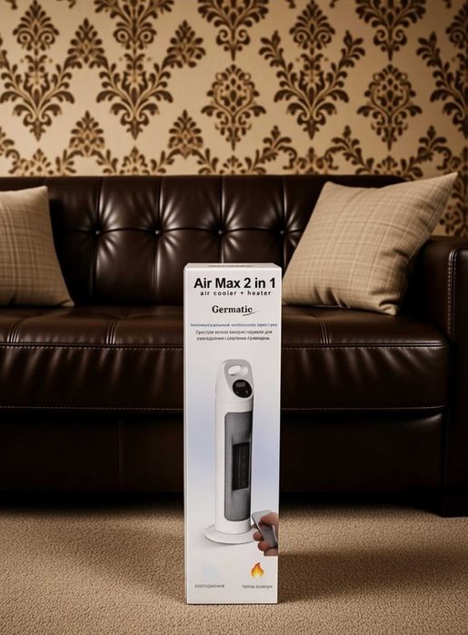 Дуйчик підлоговий 2 в 1 зима літо з пультом вентилятор