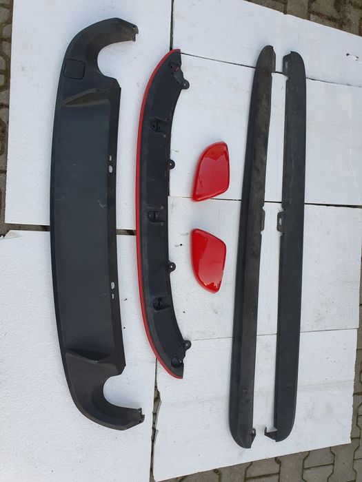 VW GOLF VI 6 GTI GTD Nakładka Nakładki Na Lusterka R32 Czerwone