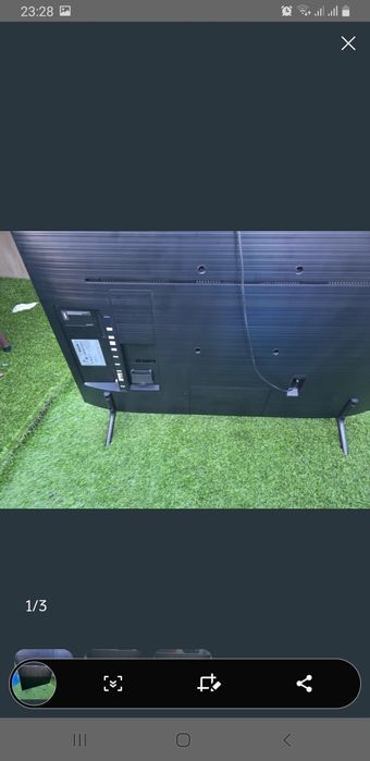 Televisão Samsung tela quebrou com 15 dias sem comando  para arranjar