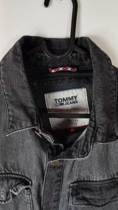Camisa Denim Tommy Hilfiger Preta
