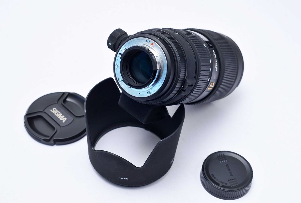 Sigma 70-200mm 2.8 II Apo DG HSM encaixe Nikon F ou Z com adaptador FTZ