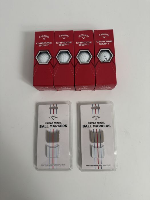 Callaway 12 nowych chrome soft i 4 markery