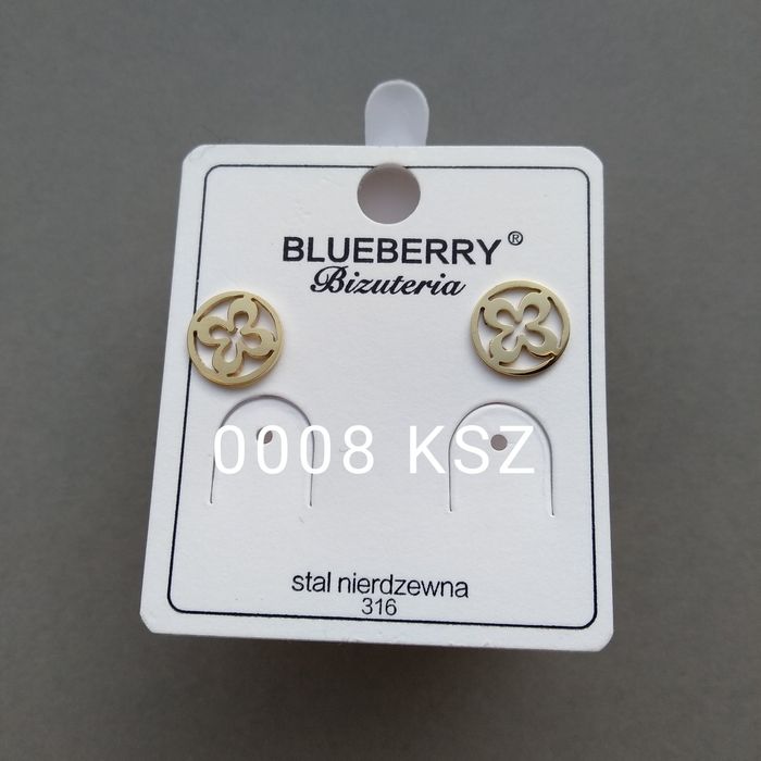 Kolczyki! Różne wzory! Stal Chirurgiczna pokryta złotem lub srebrem!
