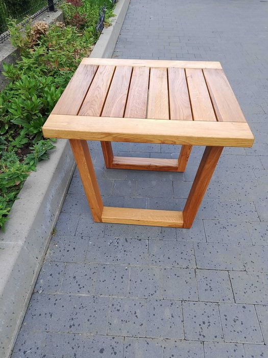 Ławka ogrodowa dębowa