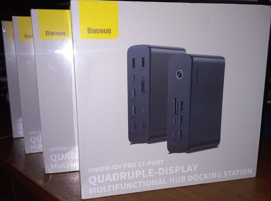 Док-станція Baseus UnionJoy Pro 17-в-1 — Quadruple Display