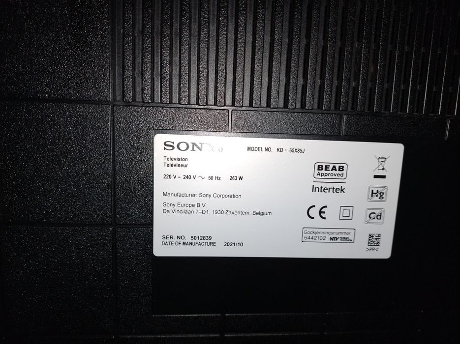 Sony Bravia KD 65x85j uszkodzony