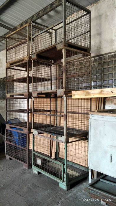 Skrzyniopaleta metalowa siatka kosz metalowy 120x80x100cm.