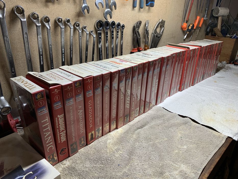 Lote VHS Coleção de filmes VHS 54un