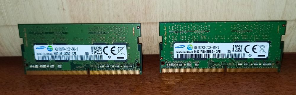 Samsung SO Dimm DDR4  2133 MHz 4Gb + 4Gb