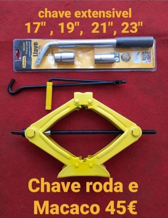 Kit Macaco e chave rodas
