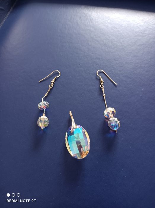 Kolczyki z zawieszką kryształ Swarovskiego