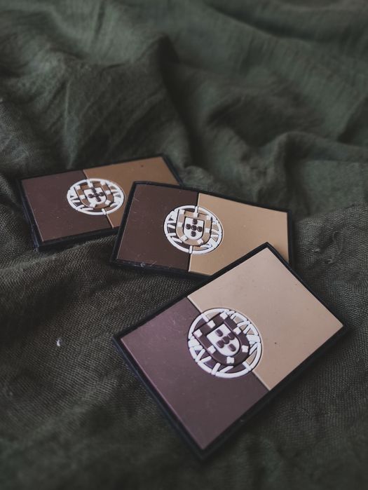 PORTUGAL FLAG PATCH – Colors: Tan, Olive, and Black (Airsoft, Military)64738363011843123