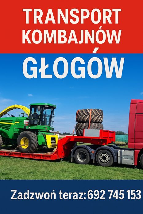 Transport niskopodwoziowy maszyn leśnych, kombajnów, koparek