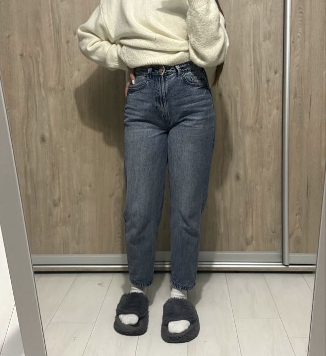 Джинси моми на низький зріст