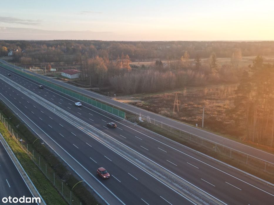 Działka Czosnów 9100 m² 70x120m droga ekspresowa S7 - Widok 2